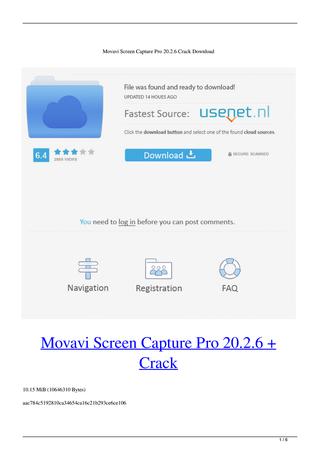 movavi screen capture studio 9.5 crack